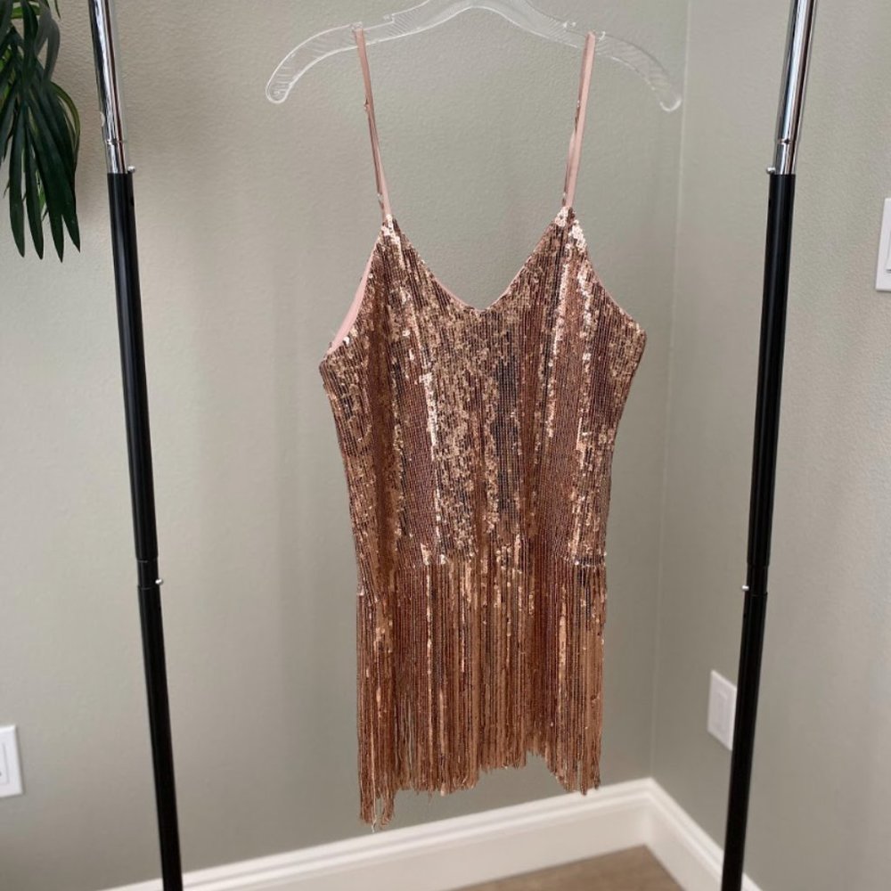 Rose Gold Sequins Top